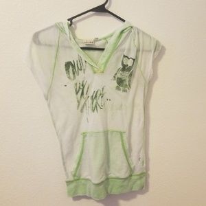 Green See through Hoodie